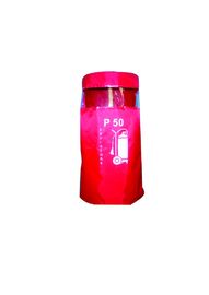 ポリエステル安全保護プロダクト円柱消火器カバー赤い色