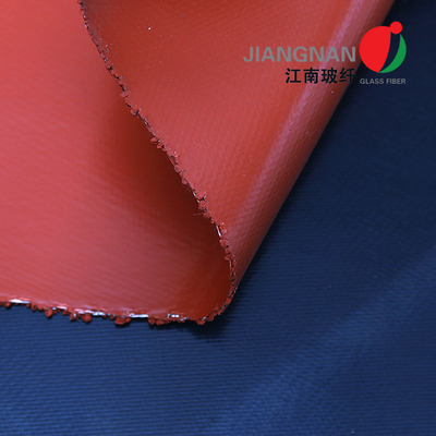 高温耐性シリコンコーティング繊維ガラス製のスモークカーテン - 260°C