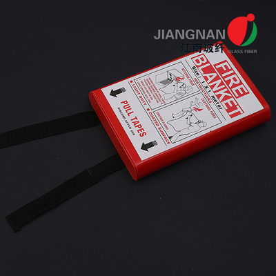 緊急の火毛布BSI及びLPCB BS EN 1869 2019の証明されたガラス繊維の防火白く柔らかい袋/堅い箱